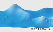 Physical Panoramic Map of the area around 19° 32' 24" S, 141° 1' 30" W
