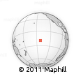 Outline Map of the Area around 19° 32' 24" S, 141° 52' 30" W, rectangular outline