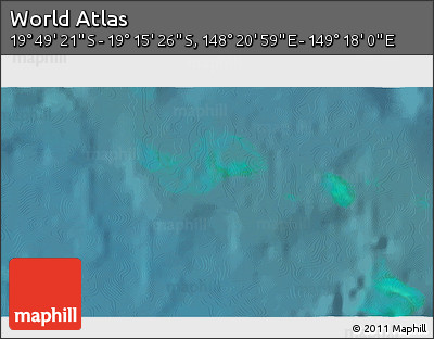 Satellite 3D Map of the Area around 19° 32' 24" S, 148° 49' 29" E