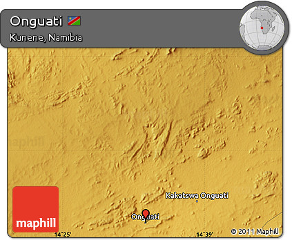 Physical Map of Onguati