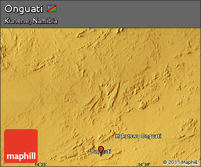 Physical Map of Onguati