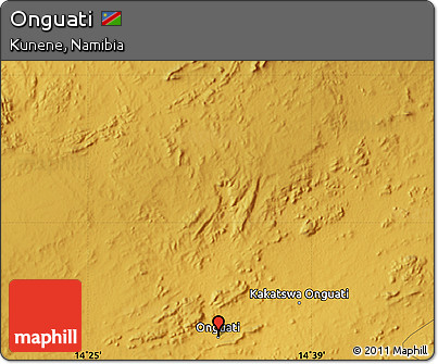 Physical Map of Onguati