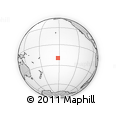 Outline Map of the Area around 19° 32' 24" S, 152° 4' 29" W, rectangular outline