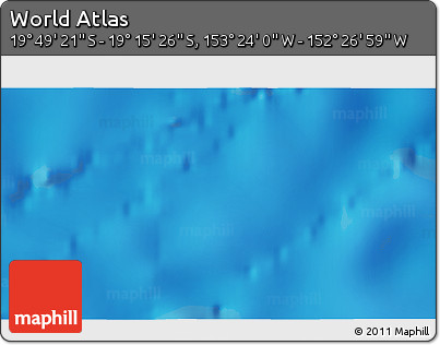 Physical 3D Map of the Area around 19° 32' 24" S, 152° 55' 30" W