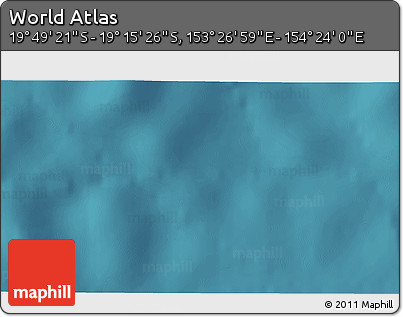 Satellite 3D Map of the Area around 19° 32' 24" S, 153° 55' 30" E