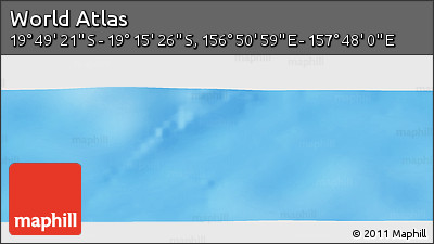 Physical Panoramic Map of the Area around 19° 32' 24" S, 157° 19' 29" E