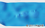 Physical 3D Map of the area around 19° 32' 24" S, 157° 10' 30" W