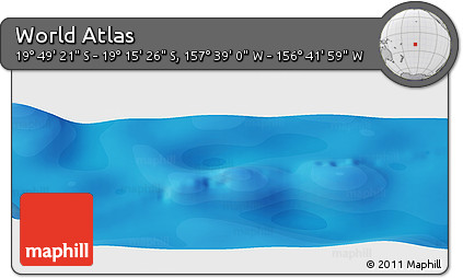 Political Panoramic Map of the Area around 19° 32' 24" S, 157° 10' 30" W