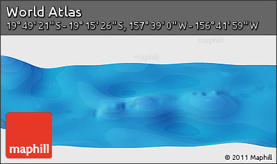 Political Panoramic Map of the Area around 19° 32' 24" S, 157° 10' 30" W