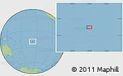 Savanna Style Location Map of the area around 19° 32' 24" S, 158° 1' 30" W