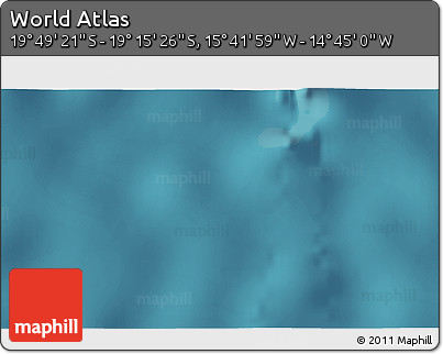 Satellite 3D Map of the Area around 19° 32' 24" S, 15° 13' 29" W