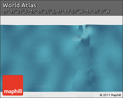 Satellite 3D Map of the Area around 19° 32' 24" S, 15° 13' 29" W