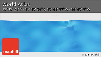 Physical Panoramic Map of the Area around 19° 32' 24" S, 15° 13' 29" W