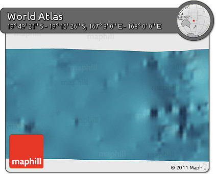 Satellite 3D Map of the Area around 19° 32' 24" S, 167° 31' 30" E