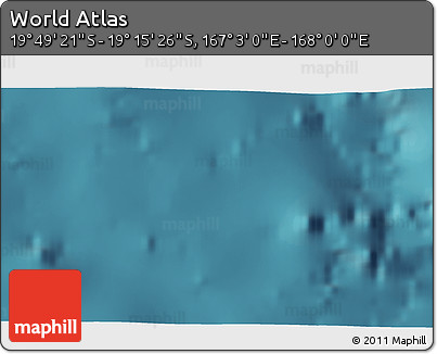 Satellite 3D Map of the Area around 19° 32' 24" S, 167° 31' 30" E