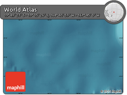 Satellite Map of the Area around 19° 32' 24" S, 168° 13' 29" W