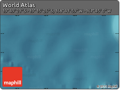 Satellite Map of the Area around 19° 32' 24" S, 168° 13' 29" W