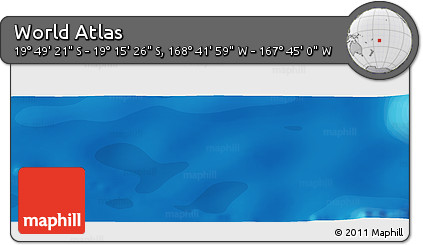 Political Panoramic Map of the Area around 19° 32' 24" S, 168° 13' 29" W