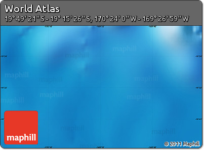 Physical Map of the Area around 19° 32' 24" S, 169° 55' 30" W