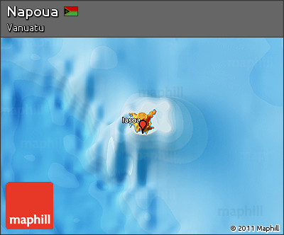 Political 3D Map of Napoua