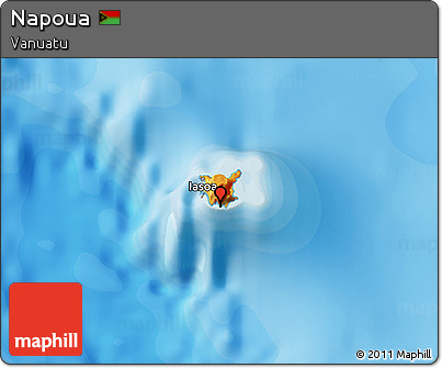 Political 3D Map of Napoua