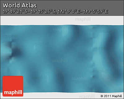 Satellite 3D Map of the Area around 19° 32' 24" S, 172° 37' 30" E