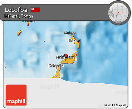 Political 3D Map of Lotofoa