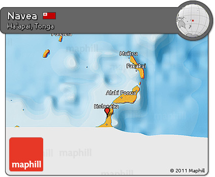 Political 3D Map of Navea