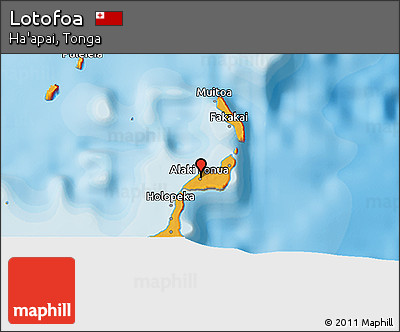 Political 3D Map of Lotofoa