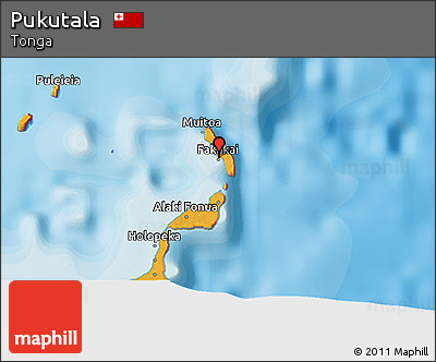 Political 3D Map of Pukutala