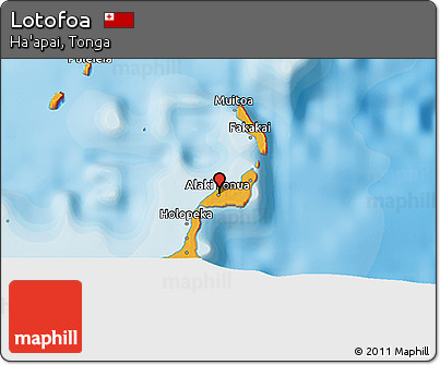 Political 3D Map of Lotofoa