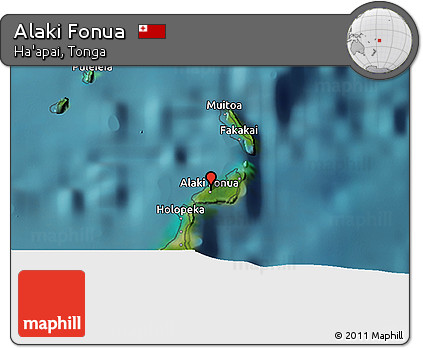 Satellite 3D Map of Alaki Fonua