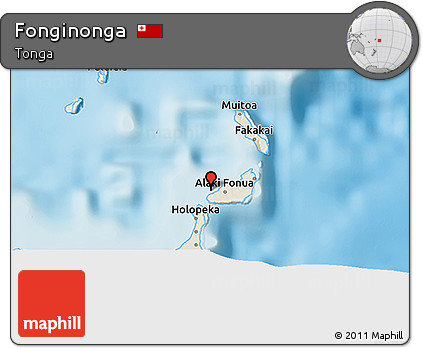 Shaded Relief 3D Map of Fonginonga