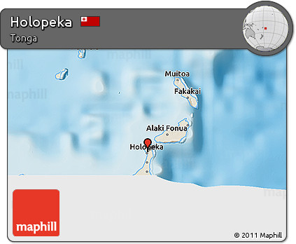 Shaded Relief 3D Map of Holopeka