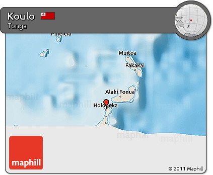 Shaded Relief 3D Map of Koulo