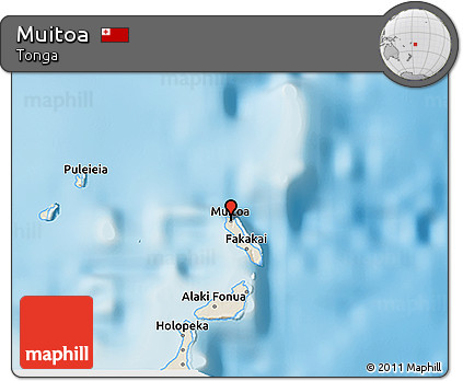 Shaded Relief 3D Map of Muitoa