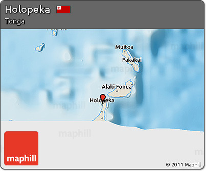 Shaded Relief 3D Map of Holopeka