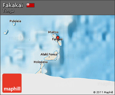 Shaded Relief 3D Map of Fakakai