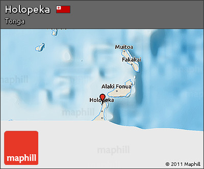 Shaded Relief 3D Map of Holopeka
