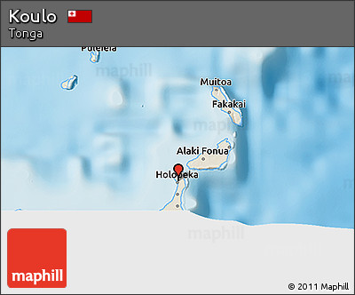 Shaded Relief 3D Map of Koulo