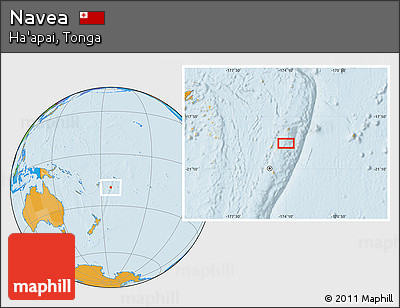 Political Location Map of Navea