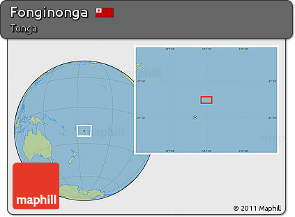 Savanna Style Location Map of Fonginonga