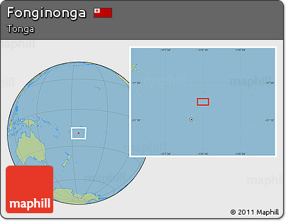 Savanna Style Location Map of Fonginonga