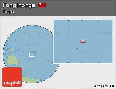 Savanna Style Location Map of Fonginonga