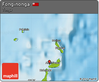 Physical Map of Fonginonga
