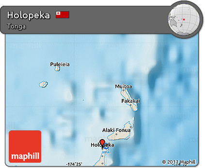Shaded Relief Map of Holopeka