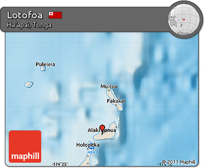 Shaded Relief Map of Lotofoa