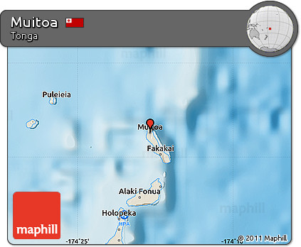 Shaded Relief Map of Muitoa
