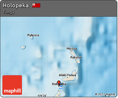 Shaded Relief Map of Holopeka