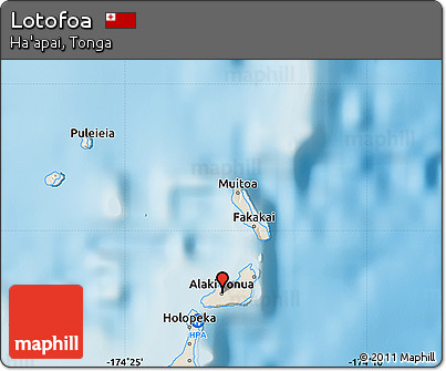Shaded Relief Map of Lotofoa
